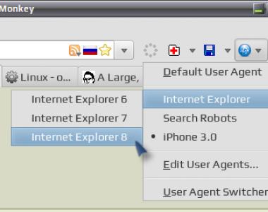 User Agent Switcher для Mozilla Firefox: скрытие информации о браузере для самйтов в одно касание